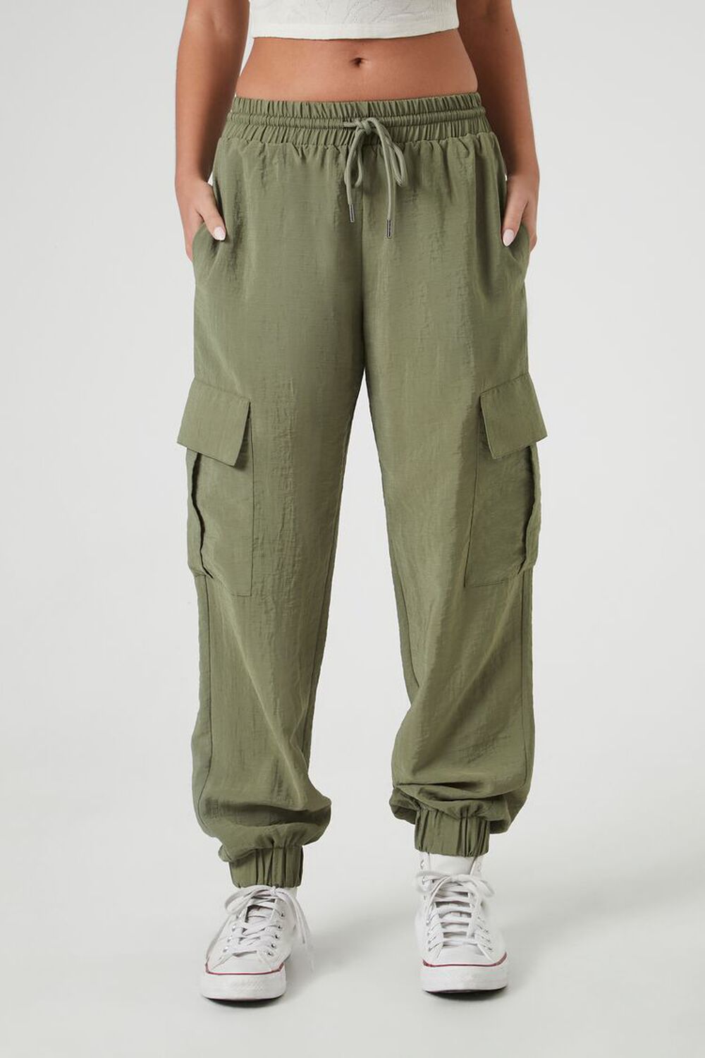 Drawstring Cargo Joggers